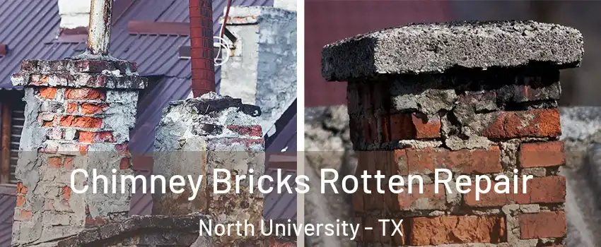 Chimney Bricks Rotten Repair North University - TX