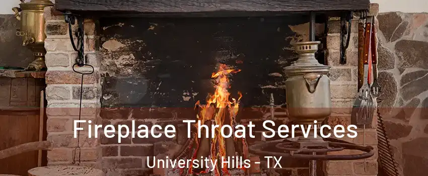 Fireplace Throat Services University Hills - TX