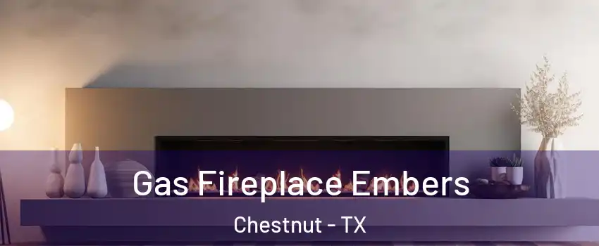 Gas Fireplace Embers Chestnut - TX