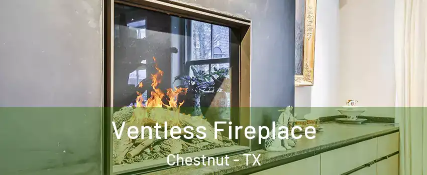 Ventless Fireplace Chestnut - TX